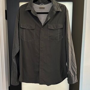 Columbia Men's Charcoal Button-Up Jacket